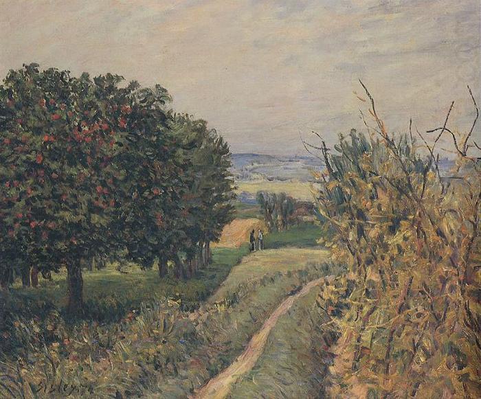 Alfred Sisley Among the Vines Louveciennes, china oil painting image